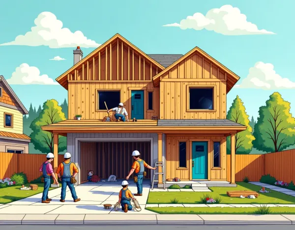 House blueprint and design concept